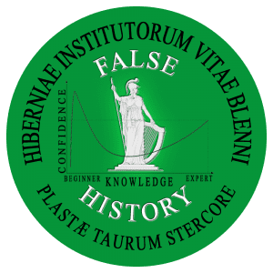 False History Logo - Hiberniae institutorum vitae blenni Plastæ taurum stercore