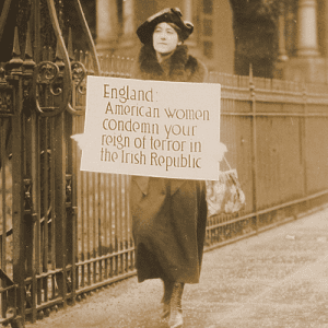 American women protest England's reign of terror in Ireland