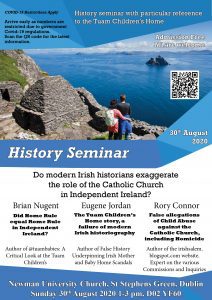 History seminar with particular reference to the Tuam Mother and Baby Home