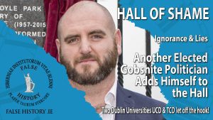 Ignorant Sligo County Councillor inducted into the Hall of Shame