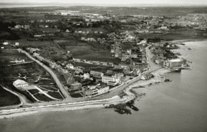 Aerial view of Salthill, Galway, in the 1950s