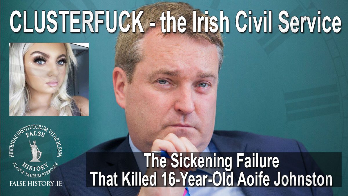 the clusterfuck that is the Irish civil service. The incompentence that killed Aoife Johnston.